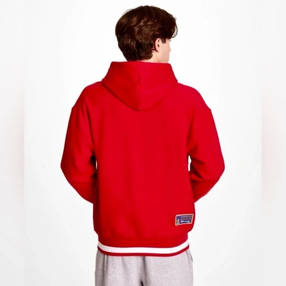 Champion Red USA Men's Hoodie - Picture 2 of 11
